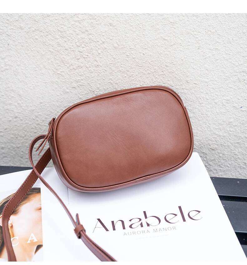 Designer Bags 2025 Women's Cow Real Leather Crossbody Bag Ladies Retro Cowhide Small Square Handbags Female Leisure Shoulder Bags For Girl Luxury