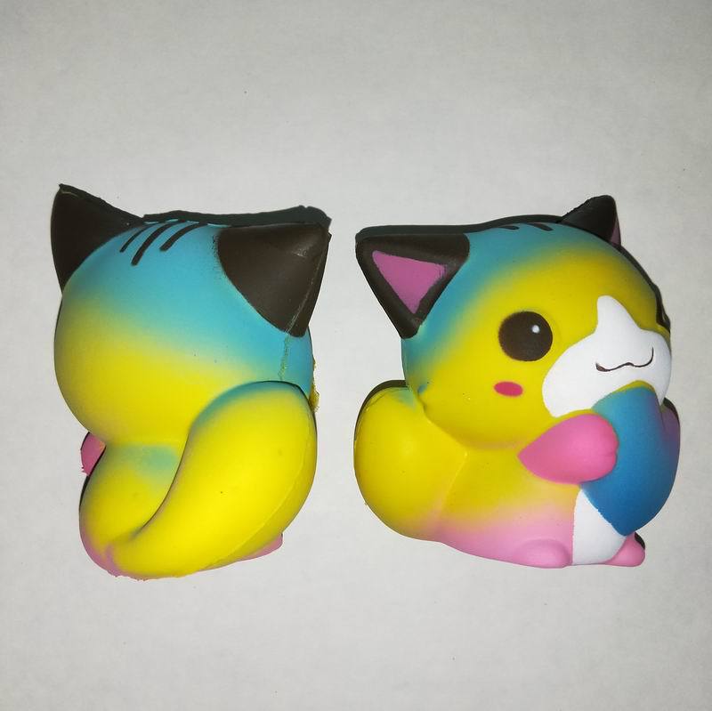 Explosive love cat cute cat cross-border factory direct animal decorative ornaments teaching aids wholesale slow rebound toys