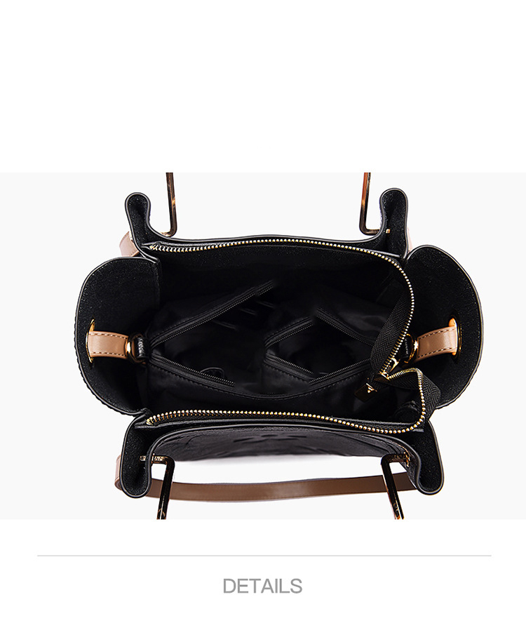 New style handbag with a sense of luxury, featuring Bag stylish embossing. It's a single shoulder bag with a large capacity, Travel bags, bags fo