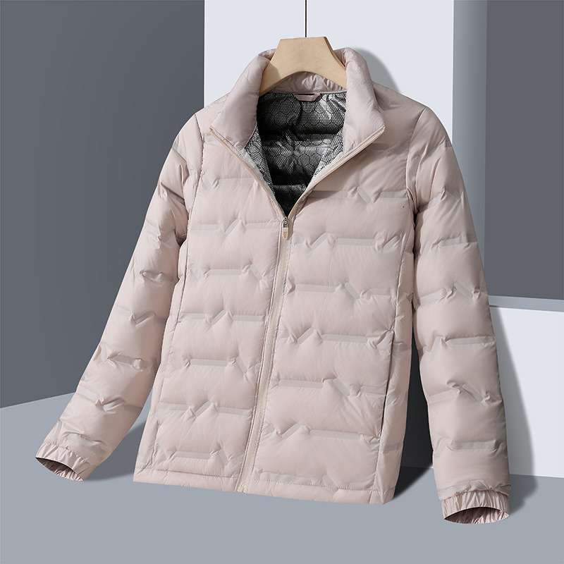 Ddmyoutdoor Winter For Couples Stand Up Collar Solid Color White Duck Down Lightweight New Jacket Warm And Versatile Casual Jacket Jackets