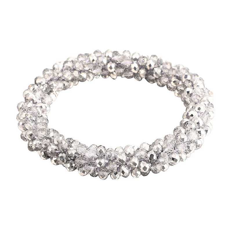 LOVBEAFAS Boho Elastic Bracelets Bangles For Women Vintage Stretch Bohemian Femme Crystal Glass Beads Bracelets Party Jewelry W250606