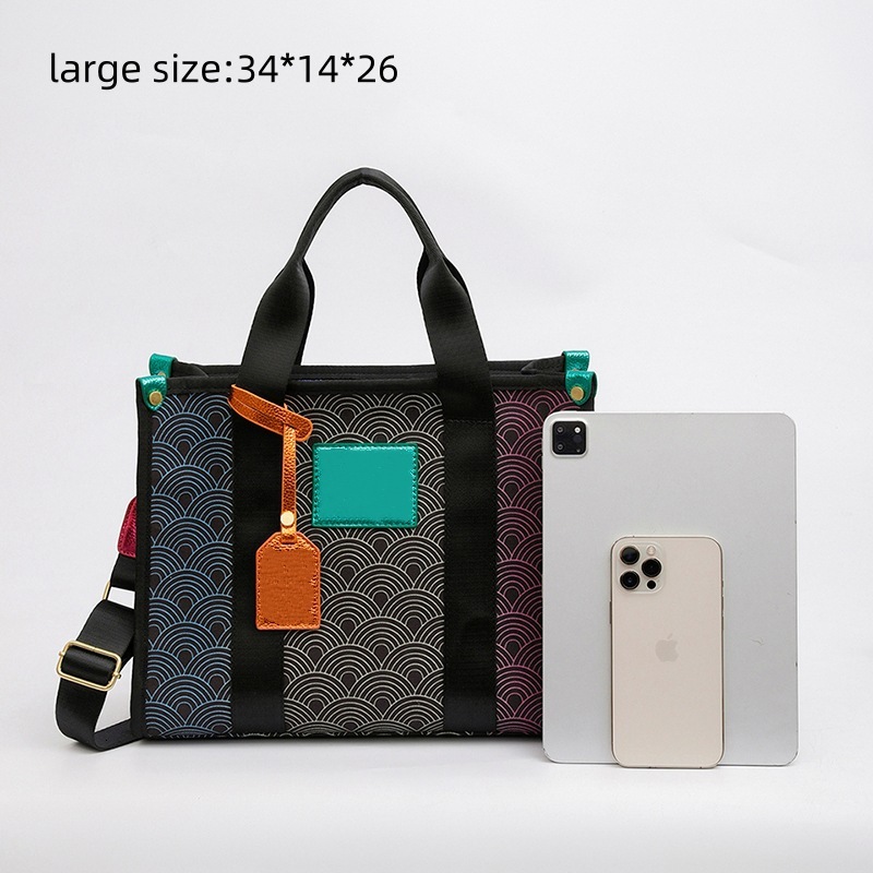 High quality brand new free designer bag canvas handbag rainbow printed handbag texture eagle head bag commuting shoulder bag new free designer bag