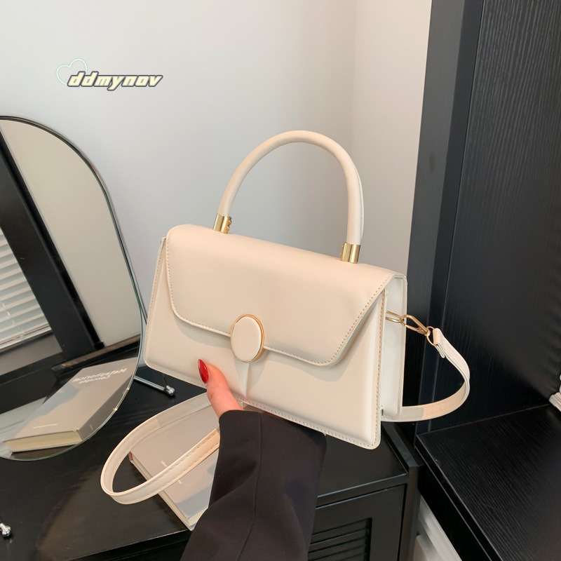Fashion Commuter Texture Small Square 2024 New Casual Simple Shoulder Crossbody Bag Stylish Personality Handbag for Women ddmynov