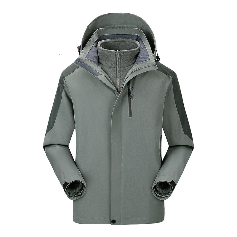 Ddmyoutdoor Autumn Winter Outdoor Assault Women Three In One Detachable Two Piece Set With Thick Velvet And Windproof Waterproof Jacket For Men Jacket