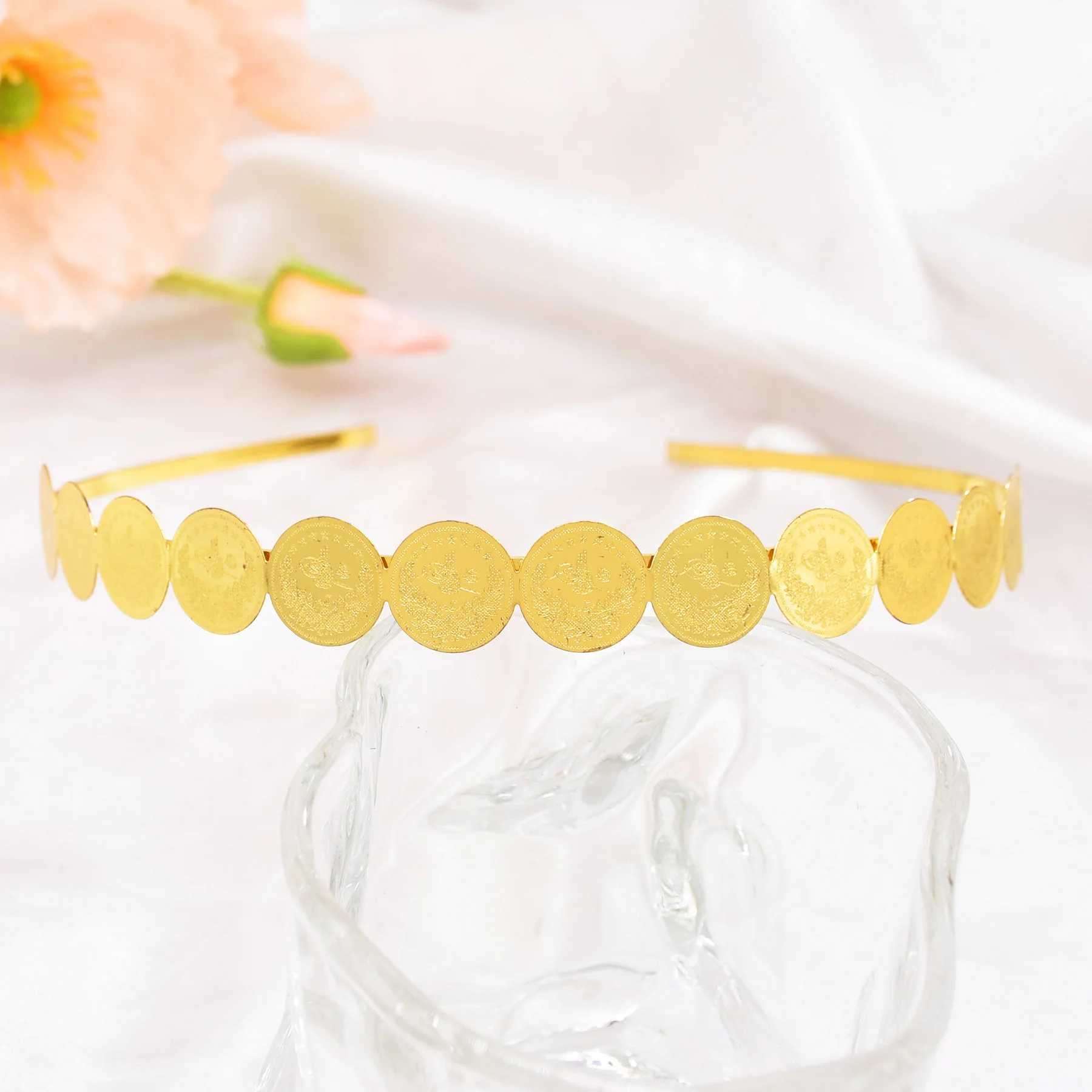 Bilayer Coin Women Hair Jewelry Golden Wedding Party India Ethnic Bride Statement Headband Charms Afghan Hairwear Feminine Z250605