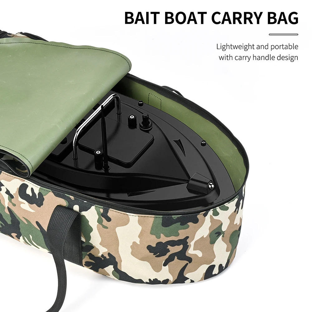 Fishing Boat Storage Bag Water Repellent Bait Boat Carry Bag Double Zipper Portable Carry Bag for Outdoor Fishing Tool 250603