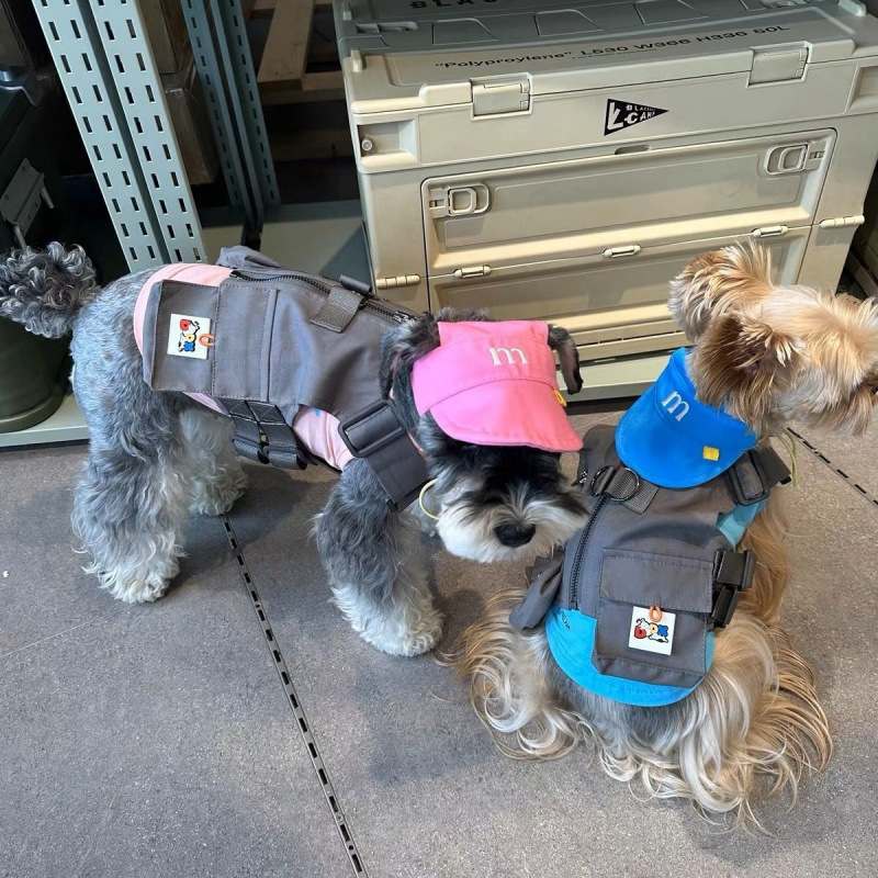 Dog Harness Vests for Small Dog, No Pull Small Dog Vest Harness Breathable Workwear Dog Tank Top with Multiple Pockets, Harness for Walking Hiking Tra