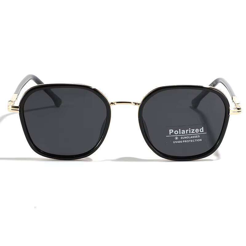DHCollections Vintage Style Sunglasses Polarized Square Lenses UV400 TR90 Customizable Trendy Shades Outdoor Driving Blue Black Red