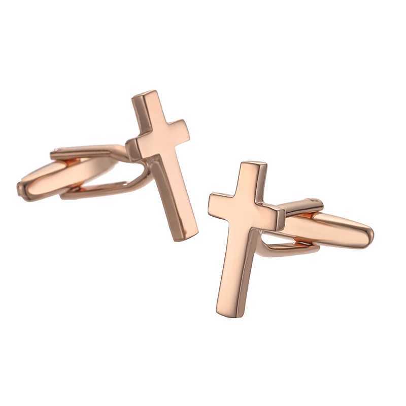 Classic Mens French Shirt Cufflinks Multi-colored Cross Grid Blue Pattern Cuff Buttons Wedding Suit Accessories Jewelry Gifts W250606