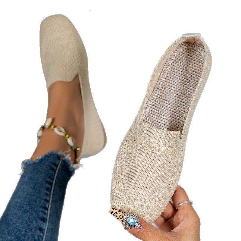 Spring Casual Shoes Large Size Flat Slip On Casual Shoes For Women Ddmysaturn