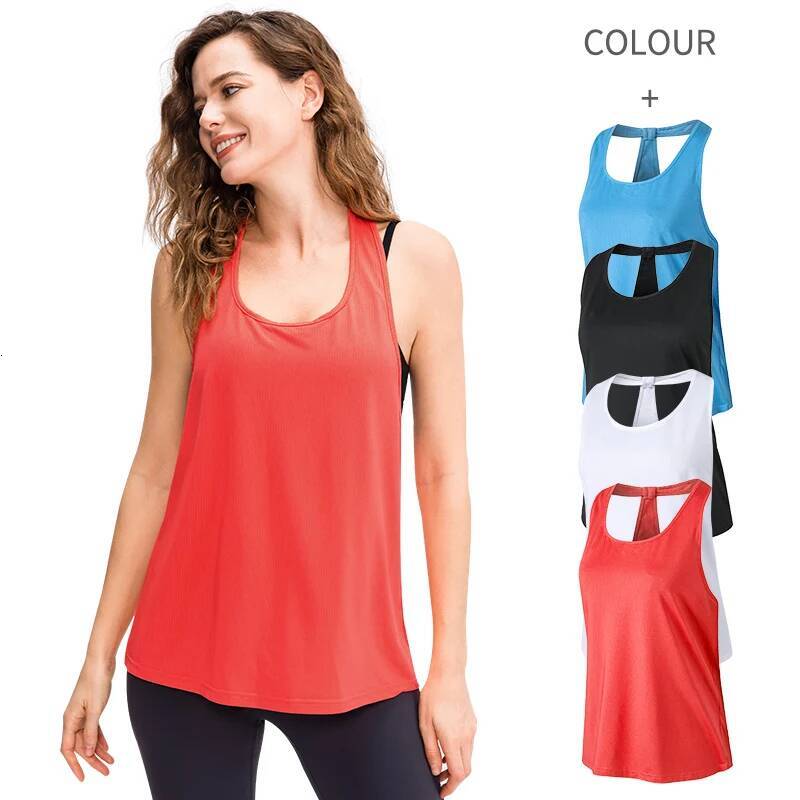 Sleeveless Racerback Sport Tank For Women Gym Vest Top Casual Clothes Running workout Yoga T-Shirts Girl Tops