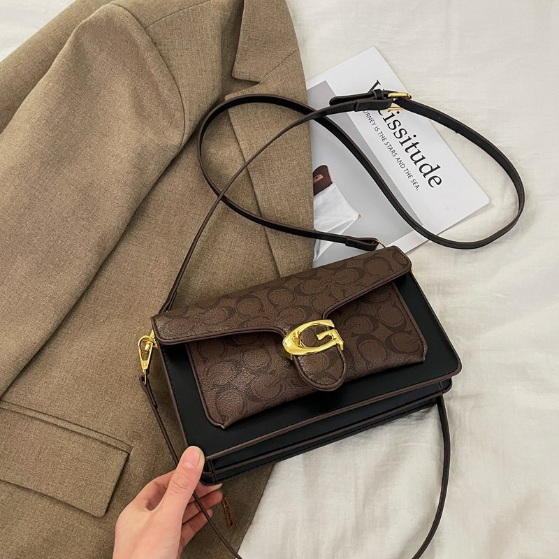Designer bag free shipping 2025 new fashionable light luxury high-end texture stick bag armpit bag single shoulder crossbody bag for women
