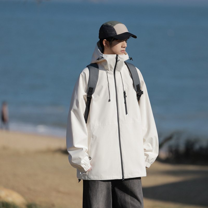 Ddmyoutdoor New Spring Autumn Men S And Women S Outerwear Jacket Trend Versatile Loose Casual Sports Hooded Versatile Jackets