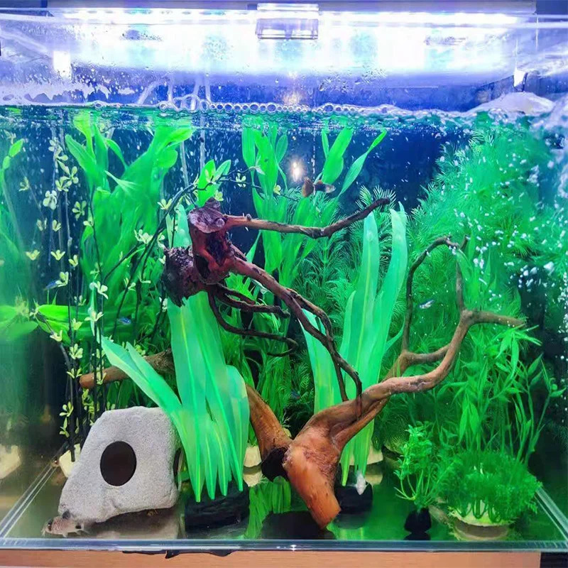 Artificial Swim Glow Kelp Aquarium Decoration Aquatic Plants Water Grass Fish Tank Ornaments Underwater Landscape Accessories 250604