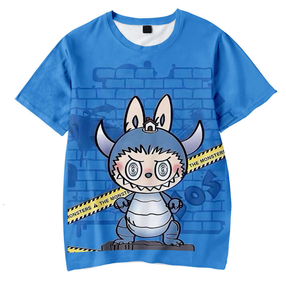 Labubu 2024 New Style Labubu 3D Digital Print Cosplay Short Sleeve