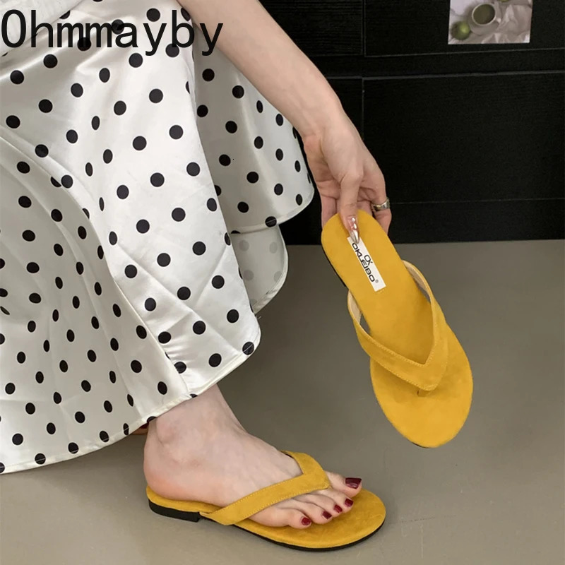 Summer Women Causal Clip Toe Flas Slippers Fashion Dot Slides Ladies Dress Beach Vacation Flip Flop 250605