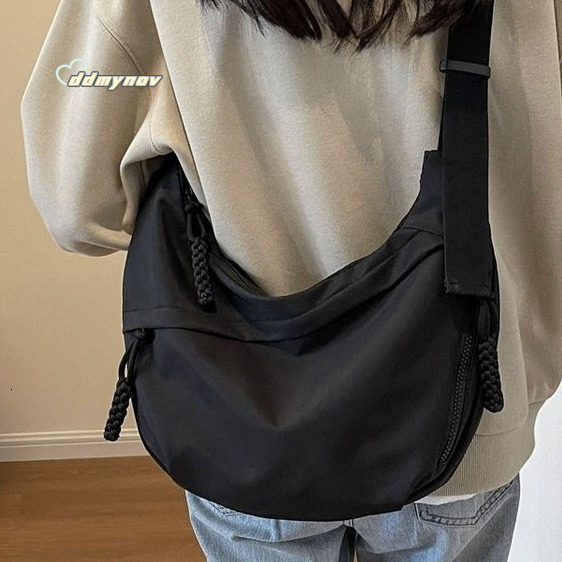 Trendy Oxford Cloth Crossbody Women 2024 New Casual Shoulder for Students Class Commuting Dumpling Bag ddmynov