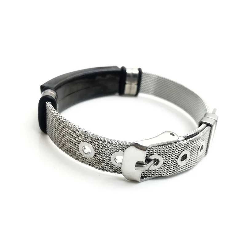 Cross Stainless Steel Mesh Belt Bracelet Fashion Mens Wrist Bracelets On Hand Classic Bracelet Adjustable Jewelry 2021 Jewelry W250606