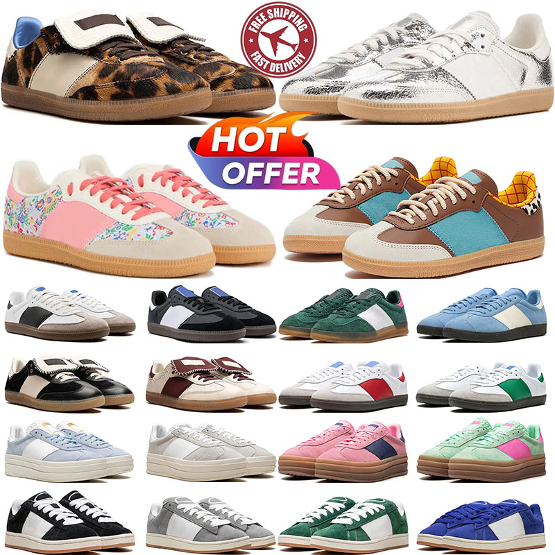 Free shipping designer casual shoes handball shoes mens women sneakers platform Black White Burgundy suede leather mens trainers outdoor tennis