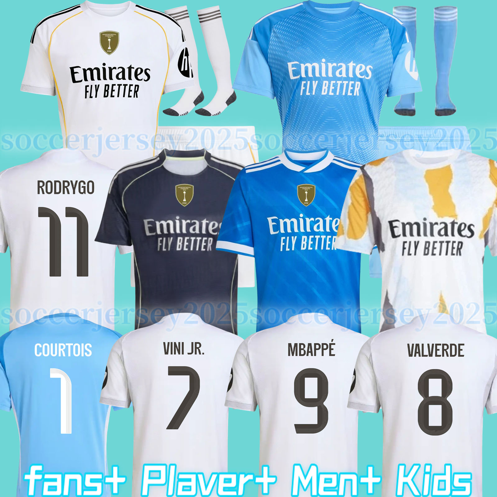 2024 2025 2026 soccer jerseys 25 26 Real 4Th MadridS football shirt CAMAVINGA Mbappe MODRIC VALVERDE Fourth camiseta men kids uniforms VINI JR BELLINGHAM ARDA GULER
