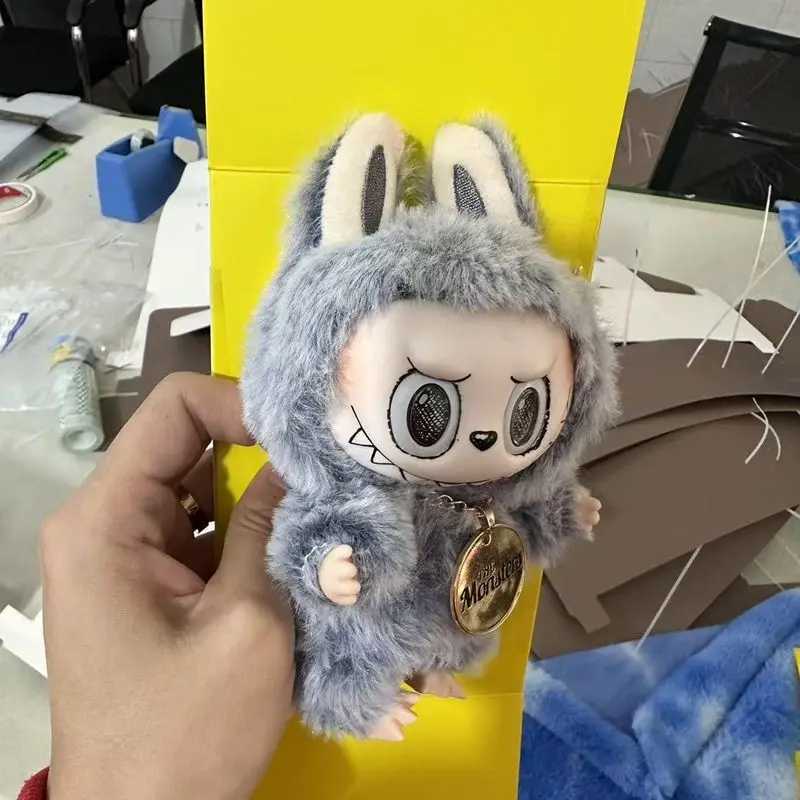 New Arrival Labubu Monster Series Creative Toy Comic Sketch Grey Zimomo Change Doll Toy Kawaii Blind Box Children Birthday Gift X250606