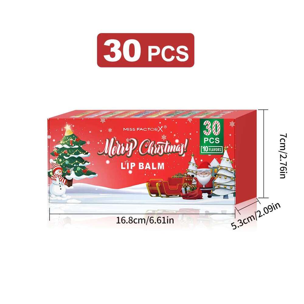 box, 30PCS/box lip balm set, durable moisturizer, Christmas women's gift, party gift free shipping