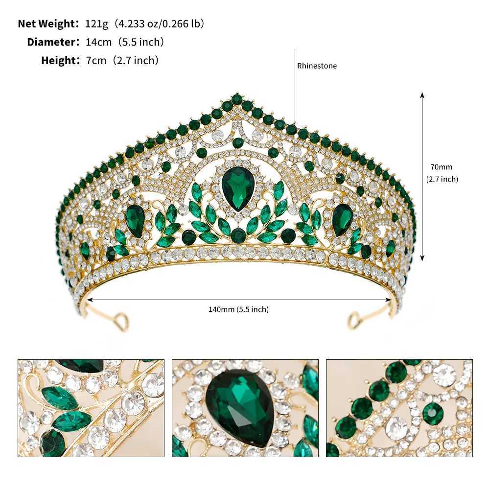 DIEZI 5 Colors Elegant Luxury Crystal Tiara Crown For Women Girls Wedding Party 2023 New Bridal Hair Dress Jewelry Accessories Z250605