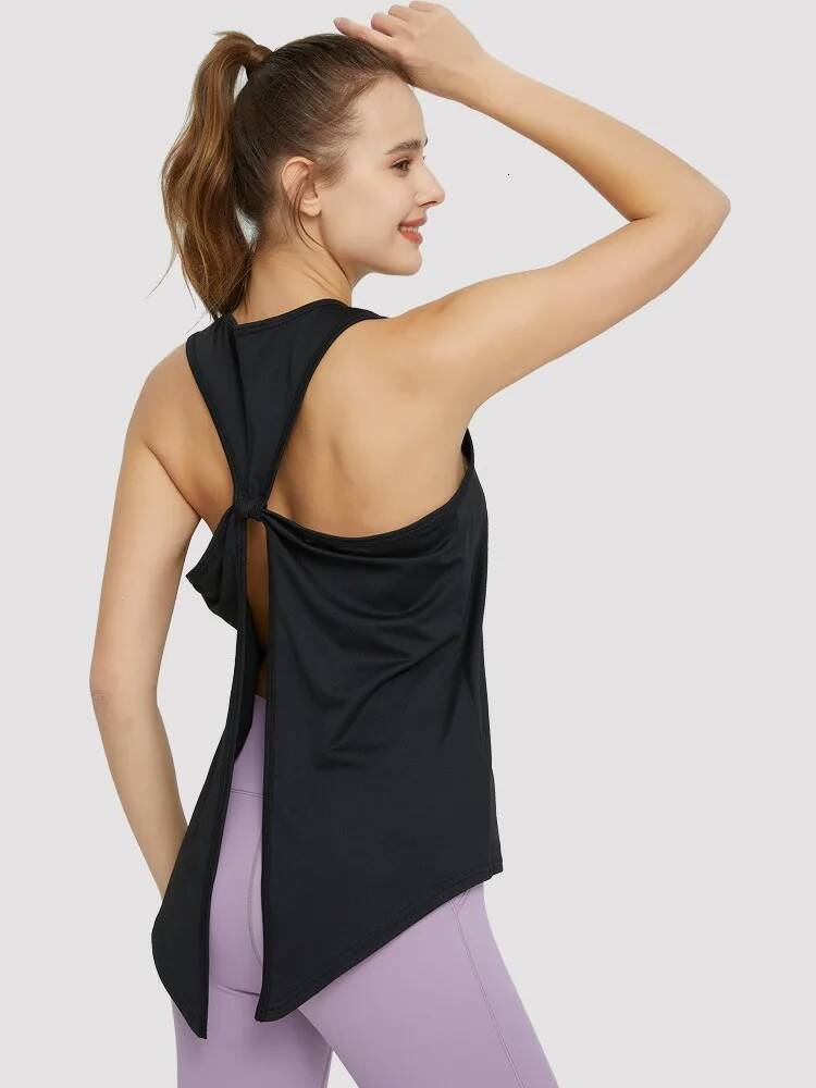 2024New 4Colors S-XL Sexy Sleeveless Blazer Women Loose Training Fiess Running Outdoor Gym Beauty Back Slimming Yoga Vest
