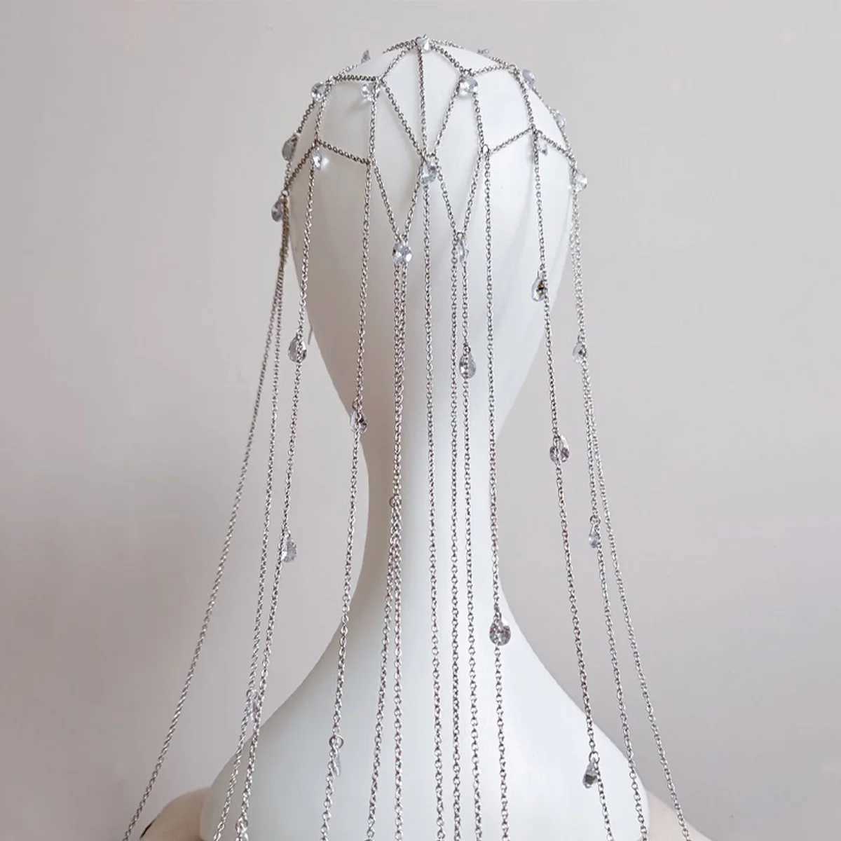 Summer New Tassel Headband Temperament Princess High-grade Rhinestone Headband Versatile Evening Headdress Women Jewelry Z250605