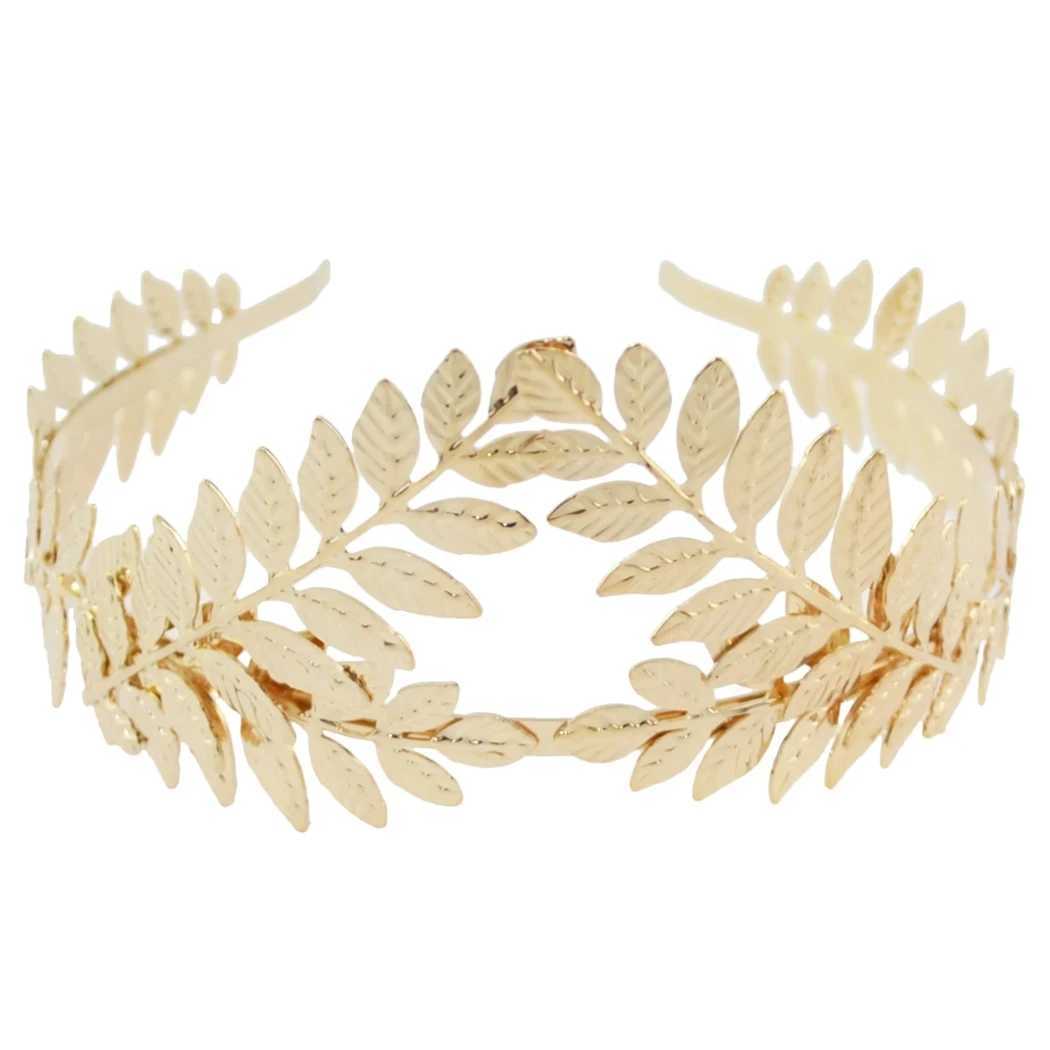 Greek Roman Goddess Olive Metal Headbands Headdress Bride Tiara Wedding Accessories Miss Universe Girls Crown Head Jewelry Z250605