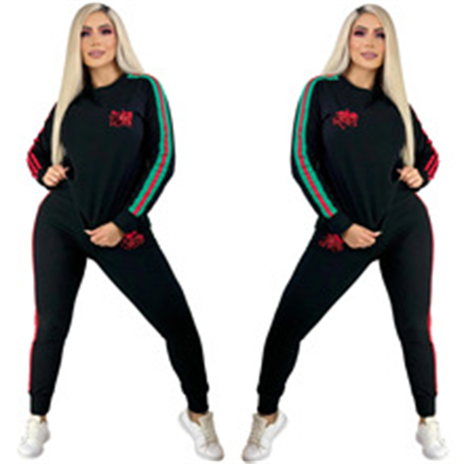 Women Tracksuits Sweater Suits Tops Jackets Pants Casual 2 Piece Set Long sleeve hoodies trousers sports suit Yoja clothing Jogging Sportwear