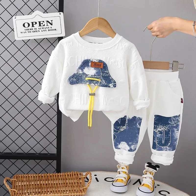 New Spring Autumn Baby Boy Clothes Suit Children Boys Fashion T-Shirt Pants 2Pcs/Sets Kids Tracksuits Toddler Casual Costume R250606
