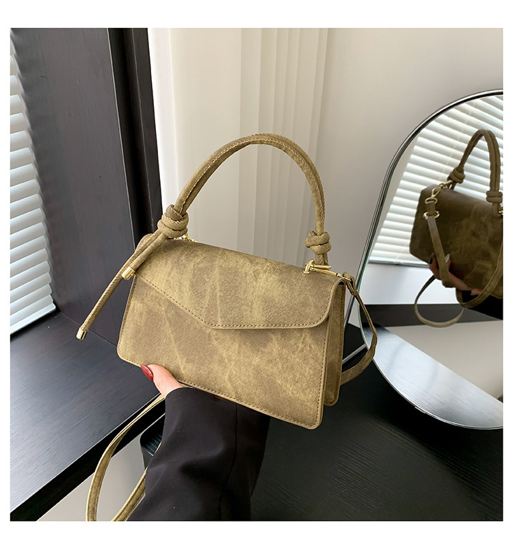 designer Vintage Handheld Small Square Bag for Women 2025 Spring New Versatile Shoulder Bag Cross-border Export Dropshipping Crossbody Bag