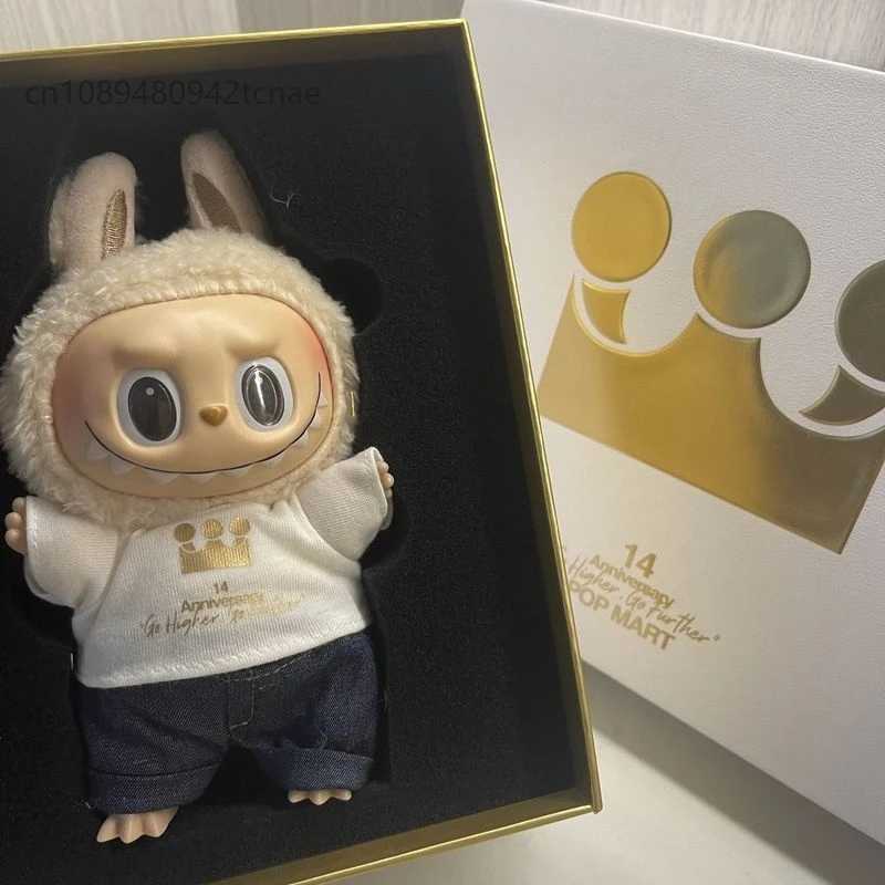 Labubu 14 Anniversary Staff Labubu Limited Edition Gift Box 14 Anniversary Badge Christmas Giftkids Toys X250606