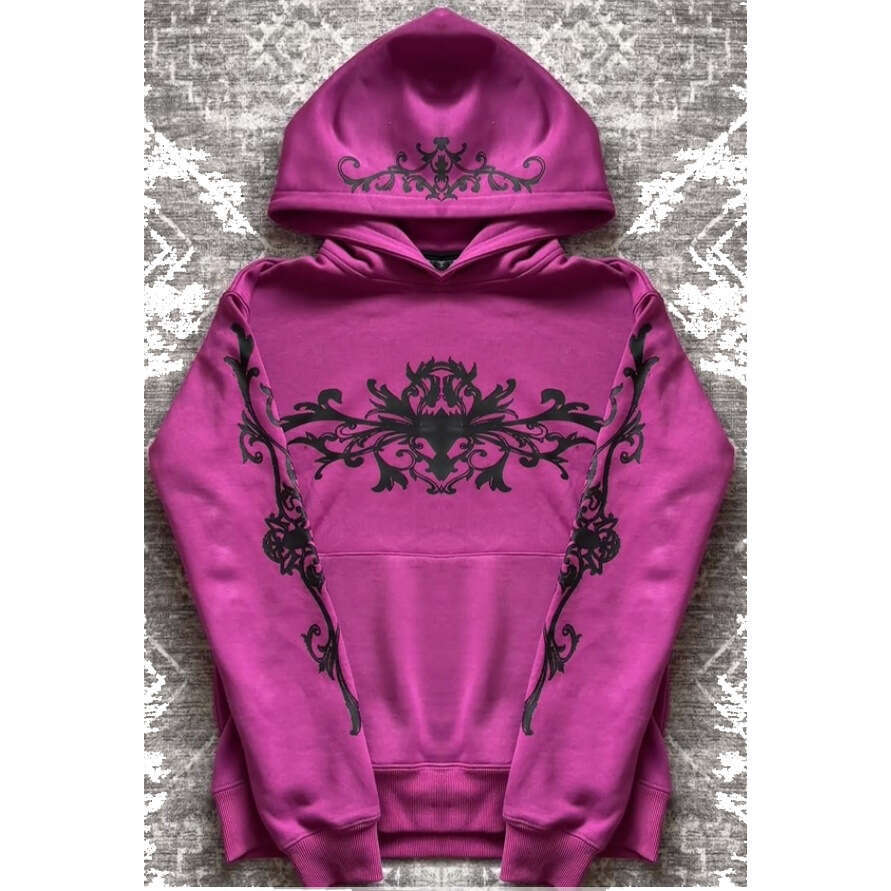 Ins Style Personality Dark Print Sweatshirt Long Sleeve Pullover Hoodie Street Fashion Y2K