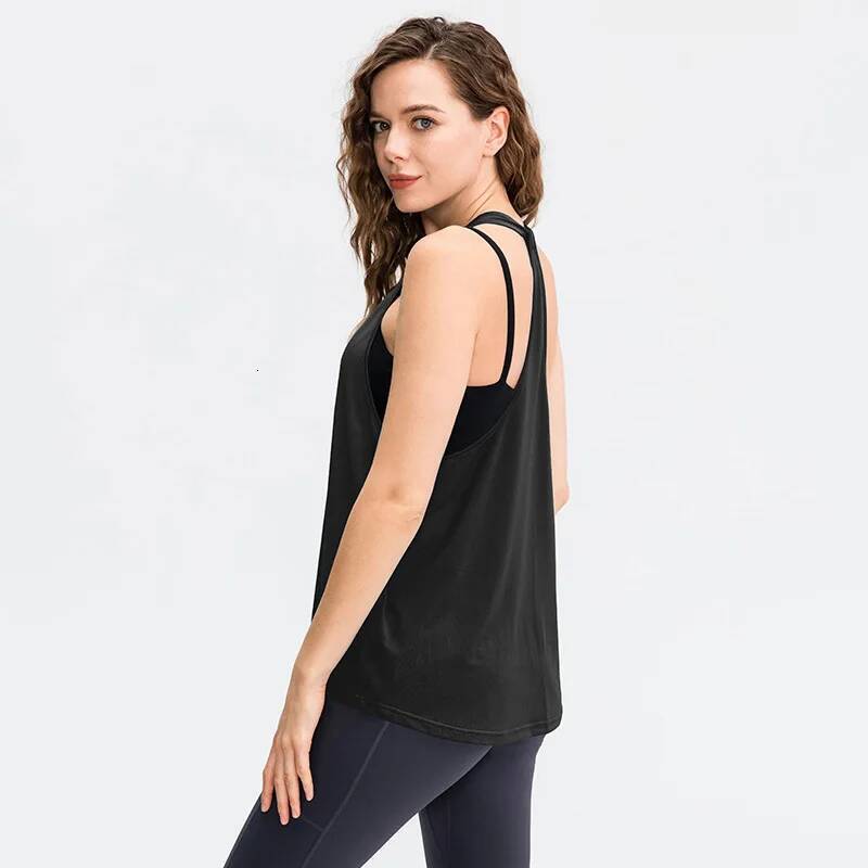 Sleeveless Racerback Sport Tank For Women Gym Vest Top Casual Clothes Running workout Yoga T-Shirts Girl Tops