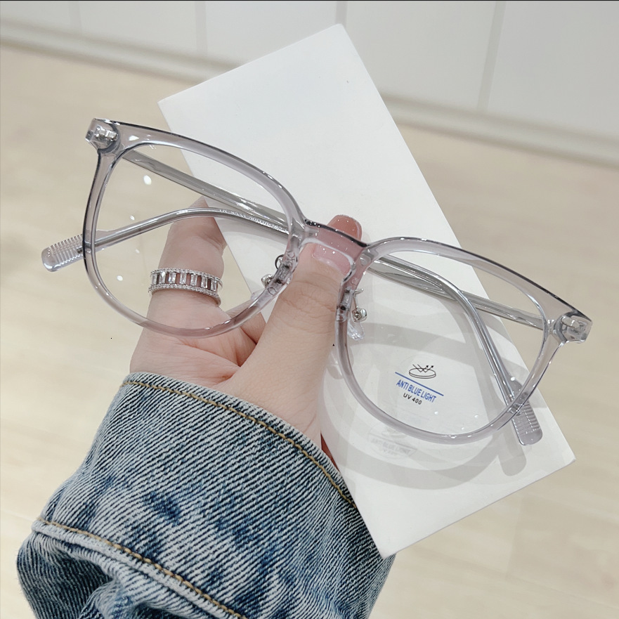 Trend Large Anti-Blue Light Non-Prescription Fashion Black Same Style Myopia Glasses Frame