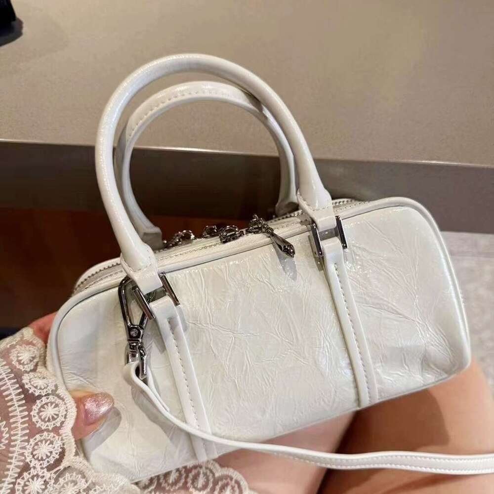 Korean Niche Design Single Shoulder Crossbody Boston for Women New High end Handheld Small Square Bag