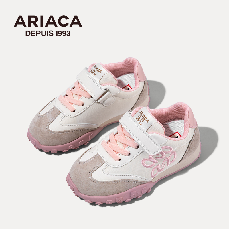 ARIACA Airesu children's sports shoes white girls' shoes 2025 spring new middle and large children's shoes shoes Gump shoes