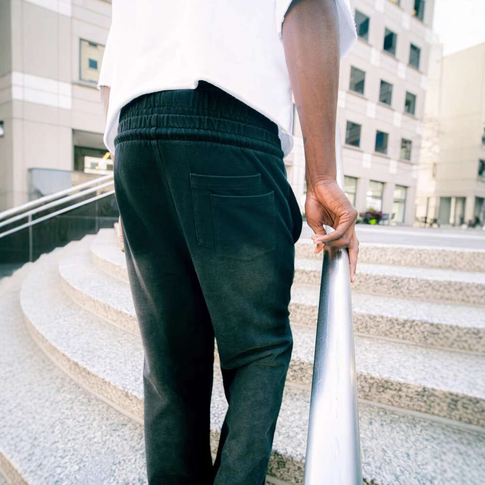 Elastic Drawstring Sweatpants with Printed Pattern Casual Long Pants High Hip Hop Rap Street Y2K