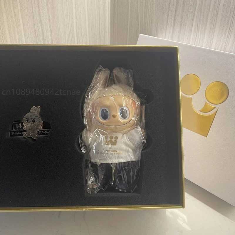 Labubu 14 Anniversary Staff Labubu Limited Edition Gift Box 14 Anniversary Badge Christmas Giftkids Toys X250606