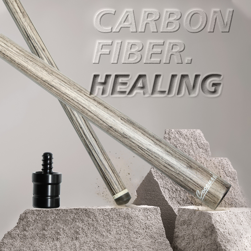 OKHEALING 12.5MM Tip Carbon Fiber Billiard Shaft Customized Joint Extra Spare Shaft for Mazz Predator Okheling Pool Cue Stick, Low Deflection, Easy to