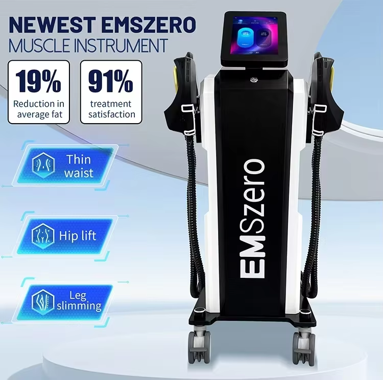 New Ems Rf 4 Handles Muscle Training Ems Muscle Stimulator Body Slimming Fat Burning Ems Sculpt Slimming Shape Body Build Muscle Fat Burn Body Contour