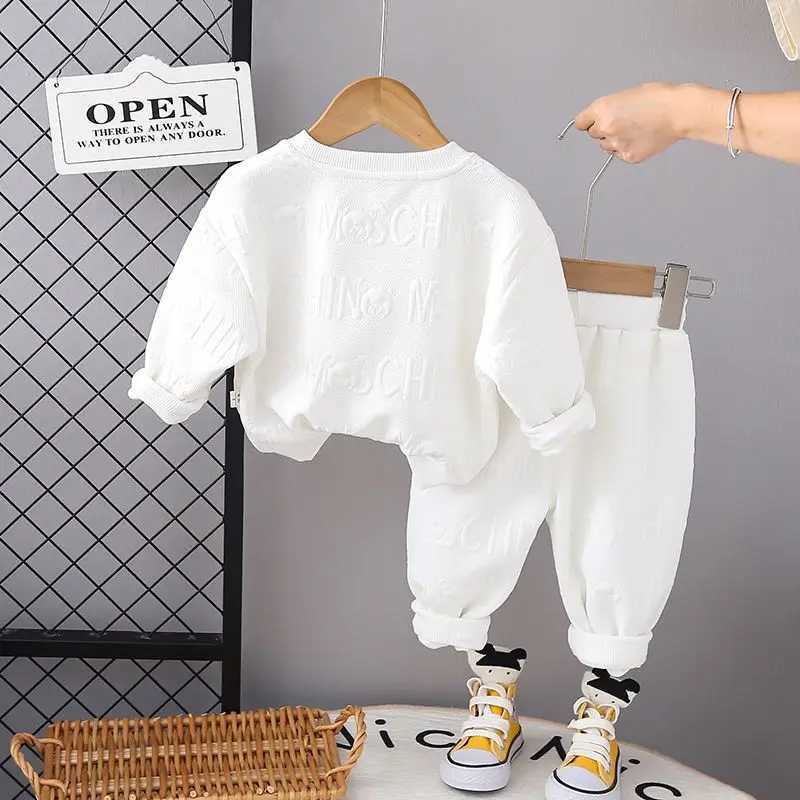 New Spring Autumn Baby Boy Clothes Suit Children Boys Fashion T-Shirt Pants 2Pcs/Sets Kids Tracksuits Toddler Casual Costume R250606
