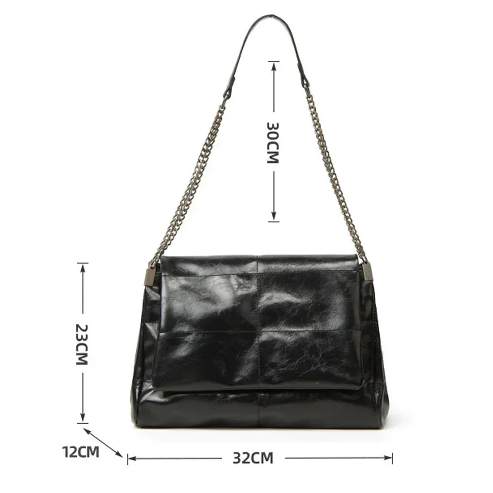 Large Capacity Commuting Bag Spring/Summer Womens Chain Tote Bag High-End and Fashionable Single Shoulder Underarm Bag 250605