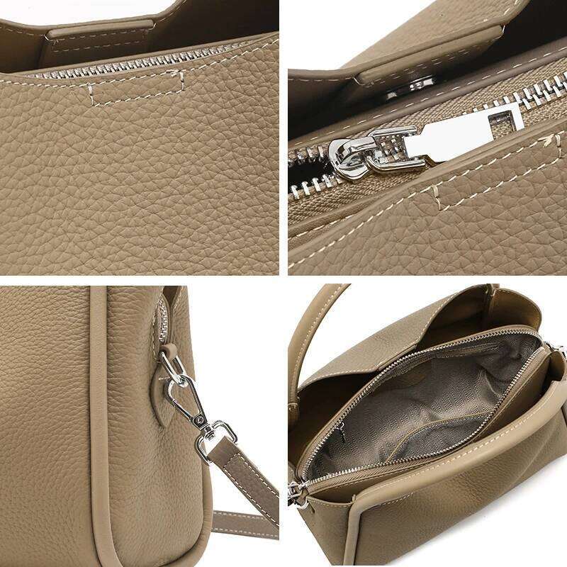 Designer Bags 2025 Women's Cow Real Leather Crossbody Bag Female Fashion Designer Shoulder Bags Ladies Natural Cowhide Casual Retro Handbags Luxu