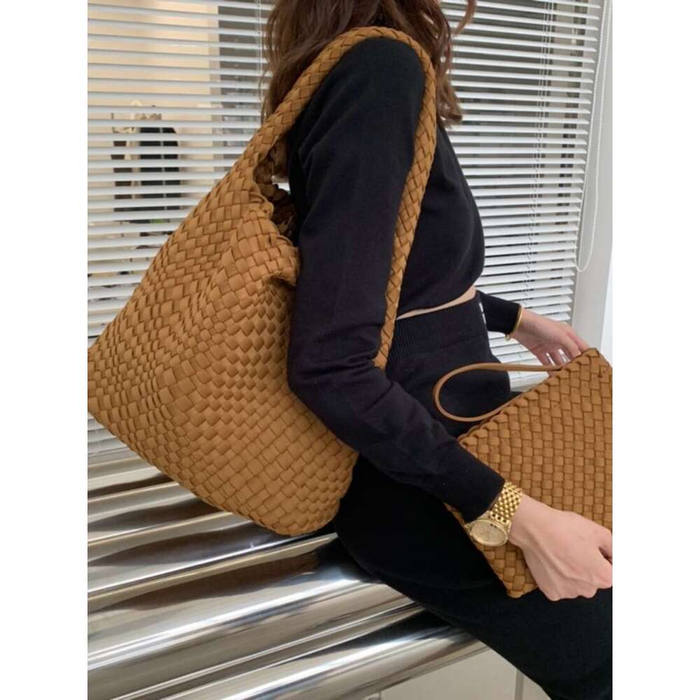 New Nylon Handwoven Tote Shoulder Underarm Large Women s Mother Bag