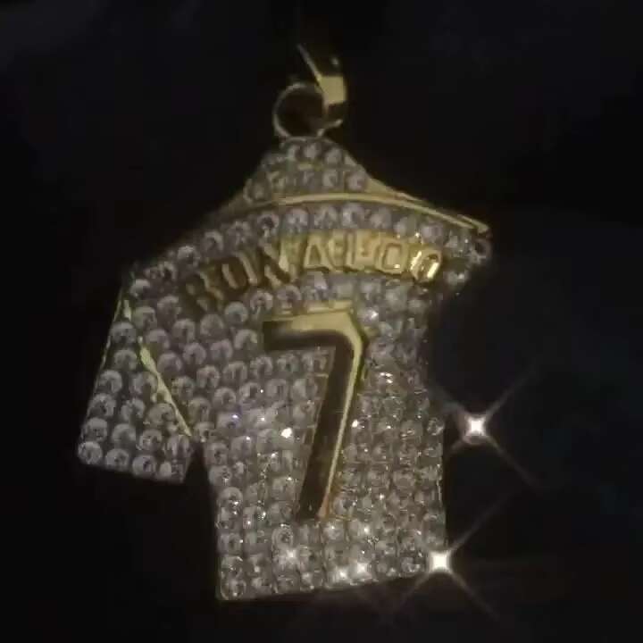 High Quality Jewelry Jersey Pendant Necklace Personality Hip Hop Pendant Individuality Jewelry for Men