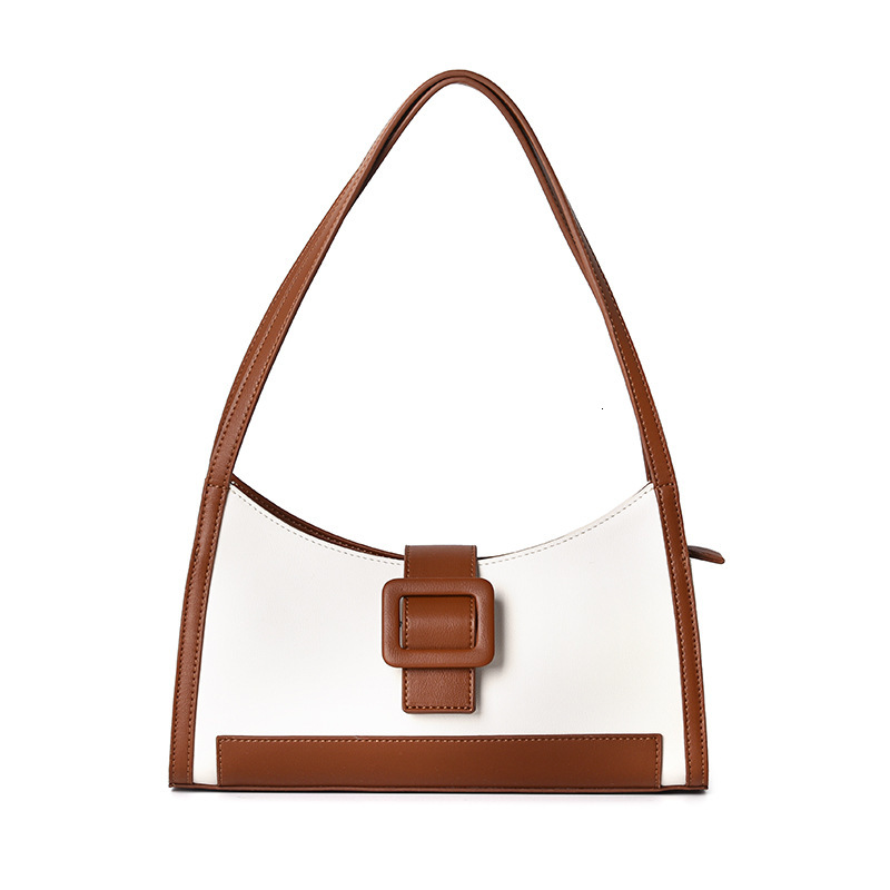 Free shipping Underarm Bag for Women Summer New Handbag Niche Luxury Color Designer bags Block Baguette Bag Fashion Simple Shoulder Crescent Bag