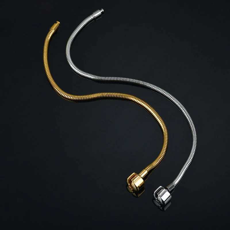 Sifisrri Fashion Stretch Bracelet for Women Stainless Steel Elasticity Link Chain Gold Color Friend Birthday Party Jewelry Gift W250606